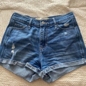Hollister short short high rise jeans size 1
